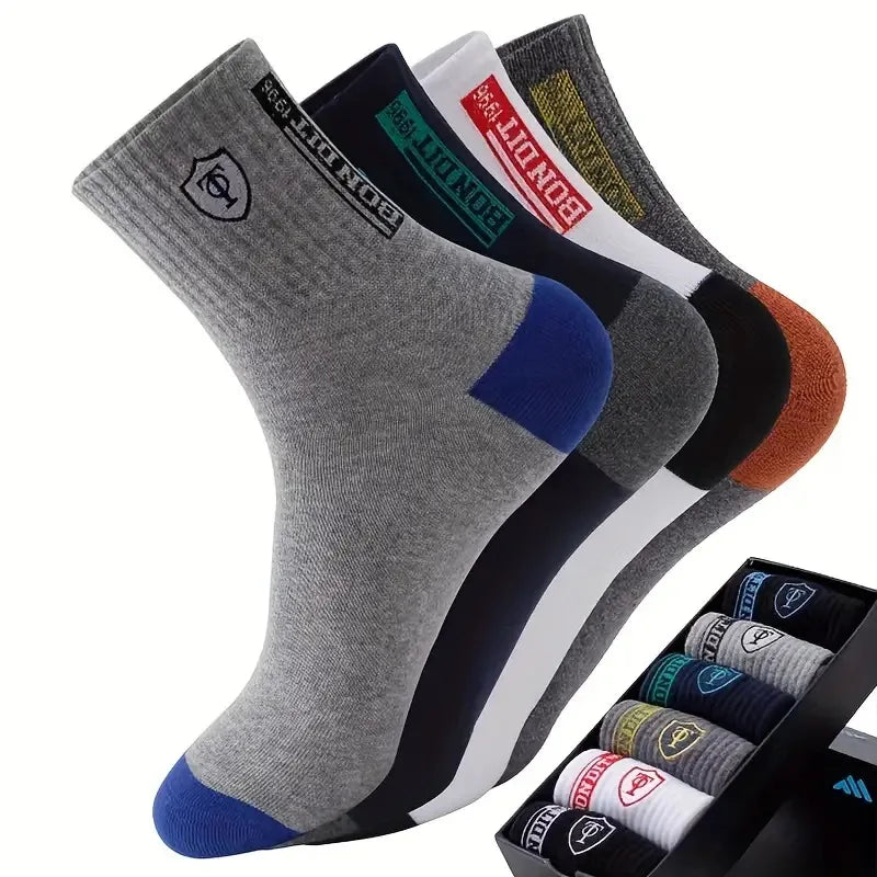 5/10 Pairs Breathable Men Casual Socks Trendy Versatile Autumn Winter